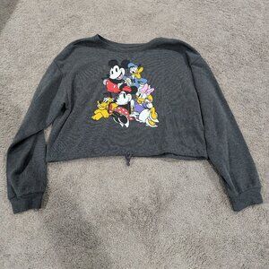 Disney‎ Grey sweatshirt Mickey, Minnie, Donald, Disney, and Pluto Size XL